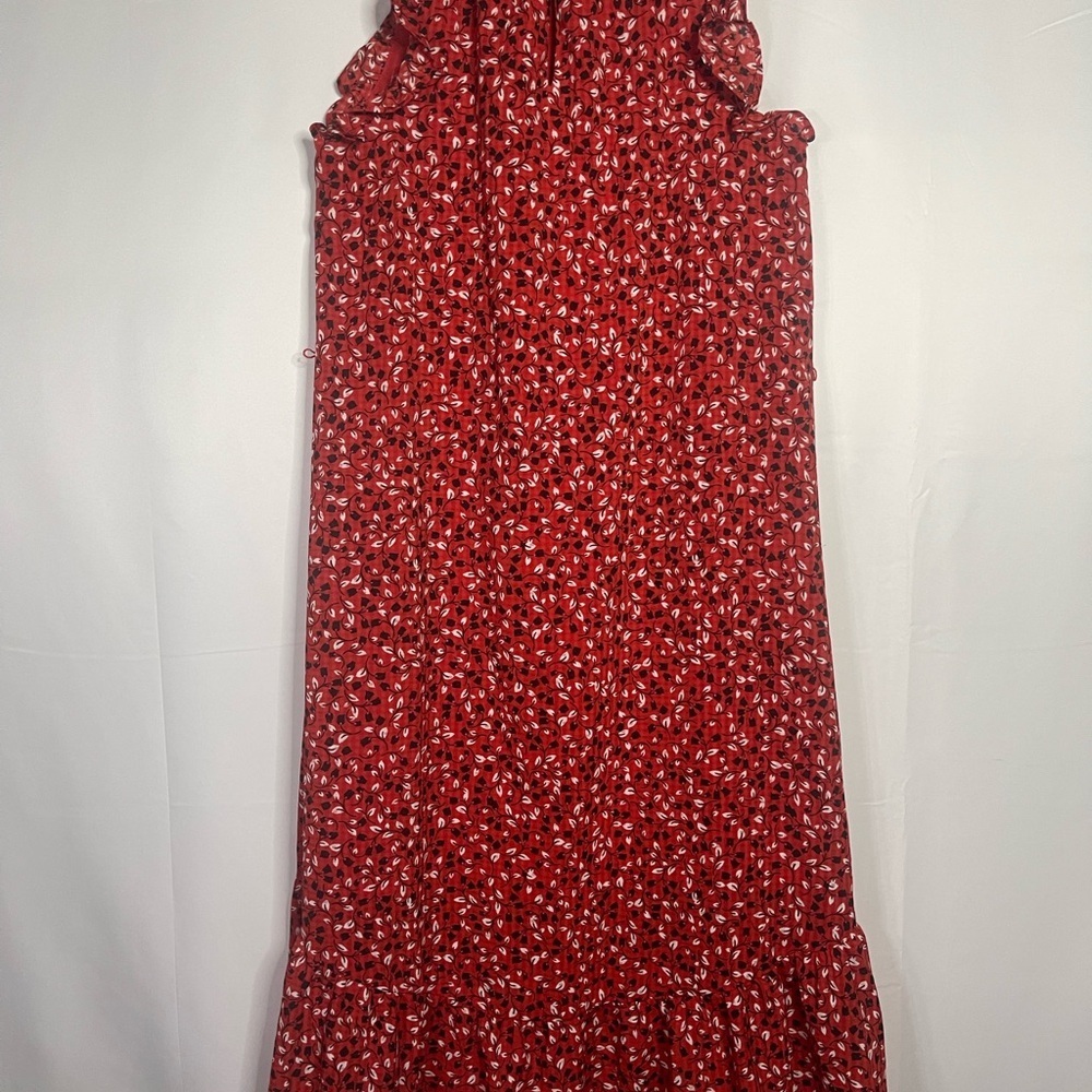 Who What Wear Red Floral Dress - Picture 6 of 6